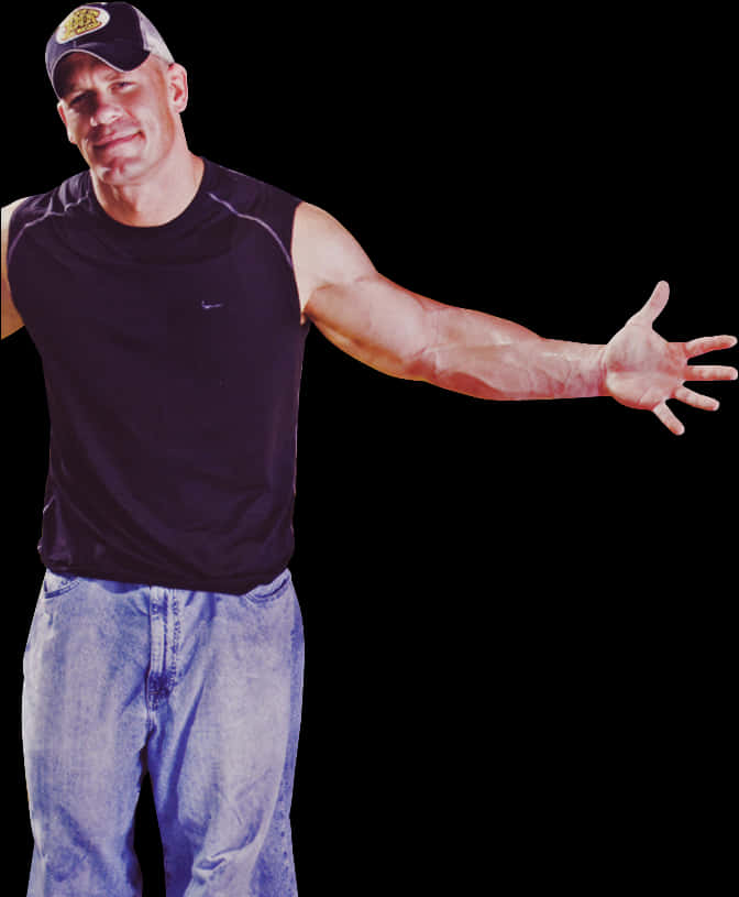 John Cena Friendly Gesture PNG image