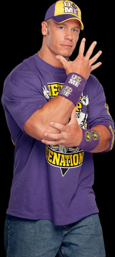 John Cena You Cant See Me Pose PNG image