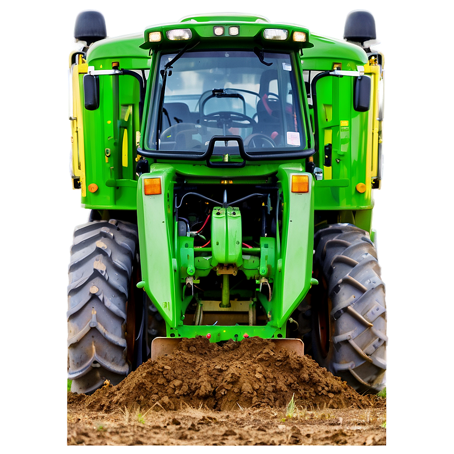 John Dee`re Tractor Plowing Field Png Lkd53 PNG image