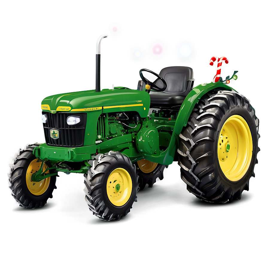 John Deere Tractor With Christmas Lights Png 22 PNG image