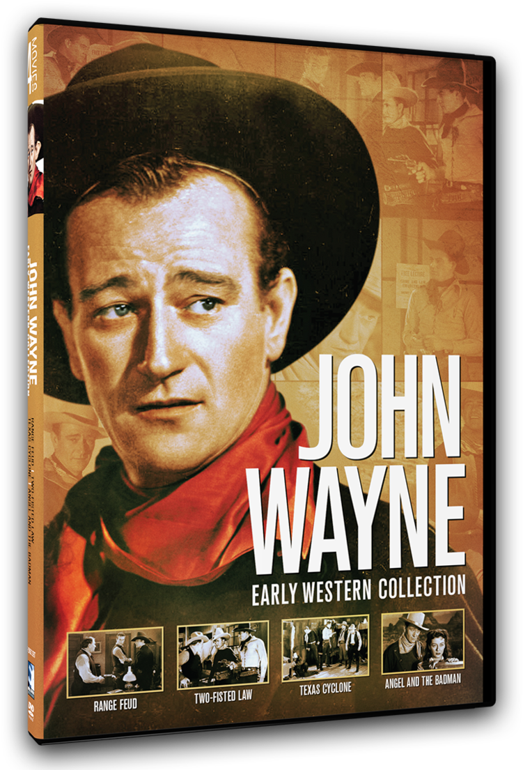 John Wayne Early Western Collection D V D Cover PNG image