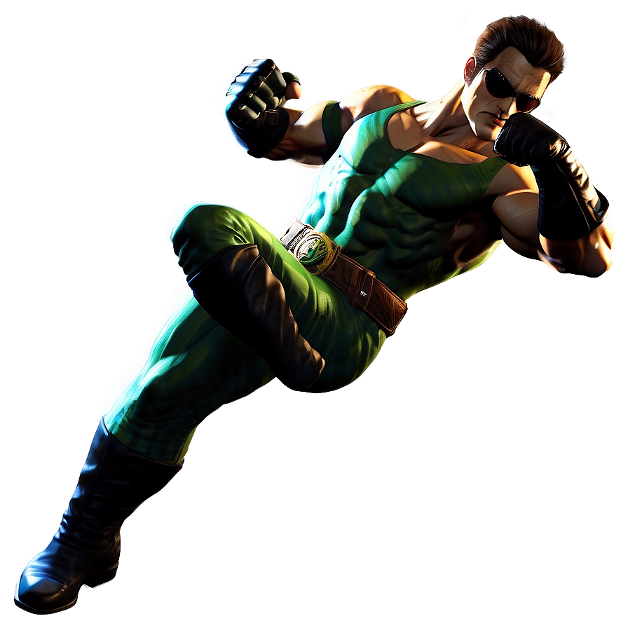 Johnny Cage Comic Book Art Png Auj PNG image