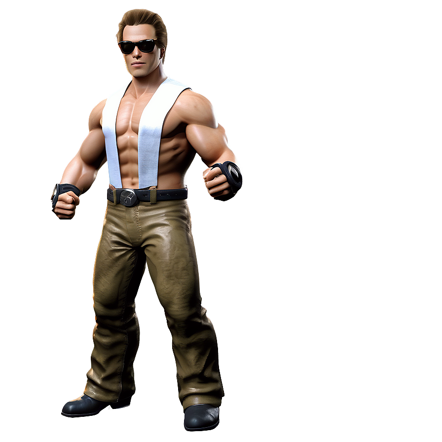 Johnny Cage Fan Art Design Png 06292024 PNG image