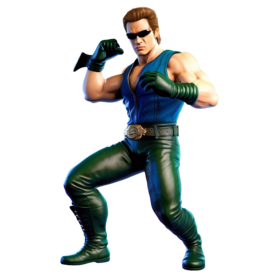 Johnny Cage In Action Scene Png Knl30 PNG image