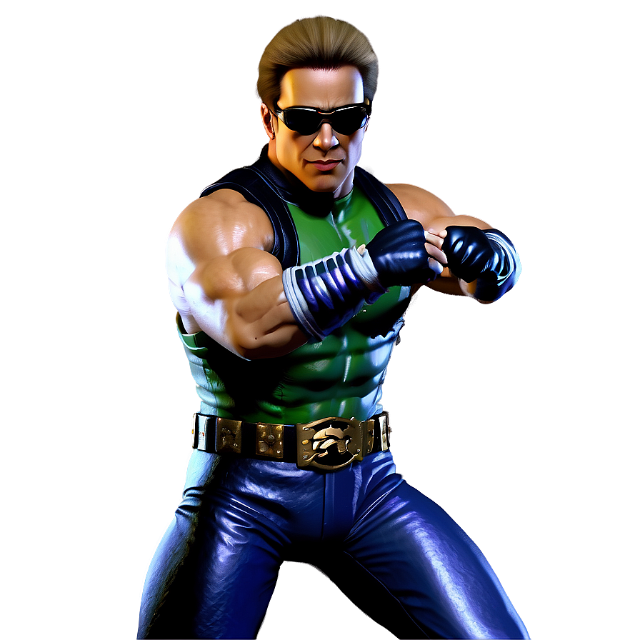 Johnny Cage In Action Scene Png Yck PNG image