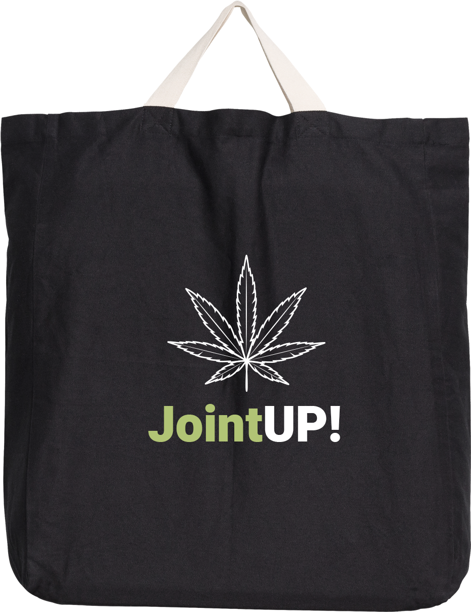 Joint U P Cannabis Leaf Tote Bag PNG image