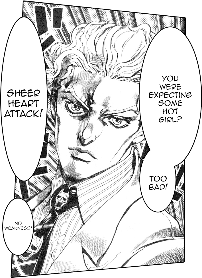 Jojo Sheer Heart Attack Panel PNG image