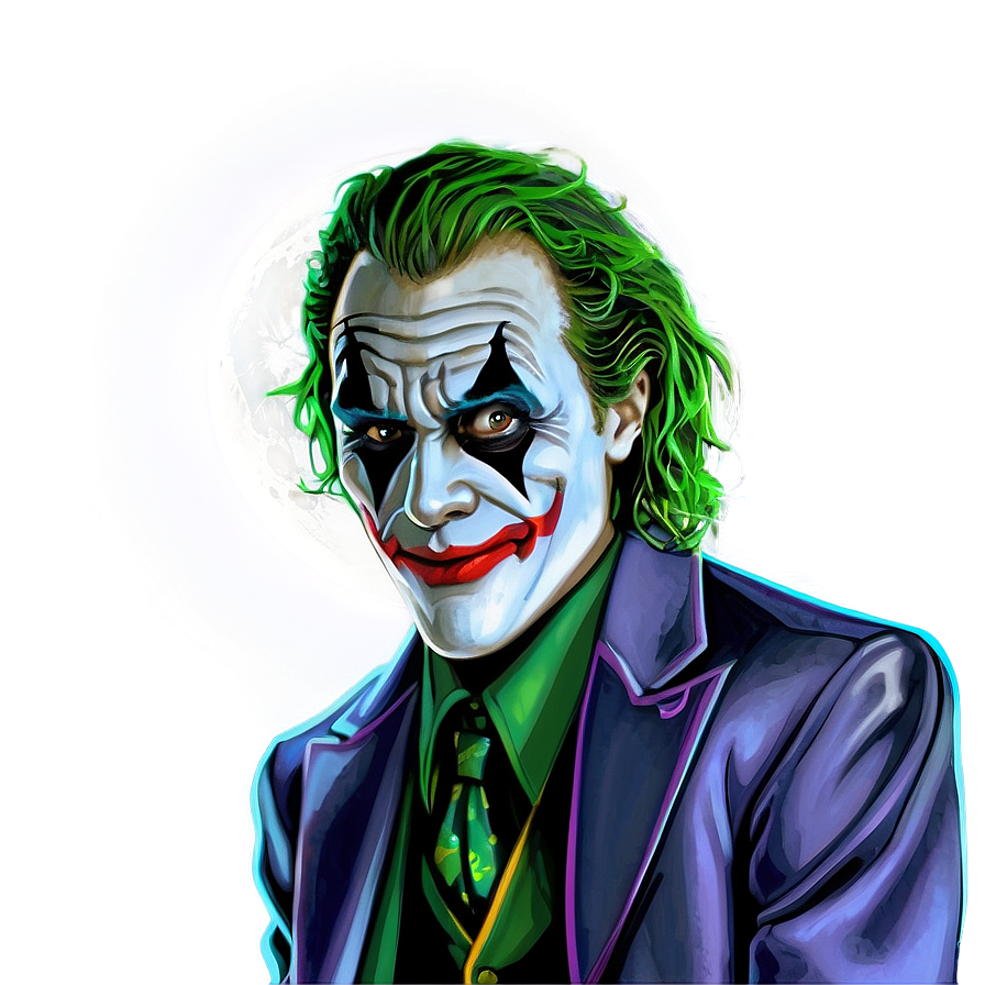 Joker And The Full Moon Png 66 PNG image