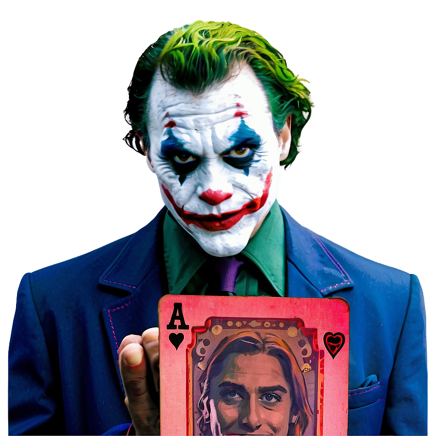 Joker Holding Joker Card Png Fkh69 PNG image