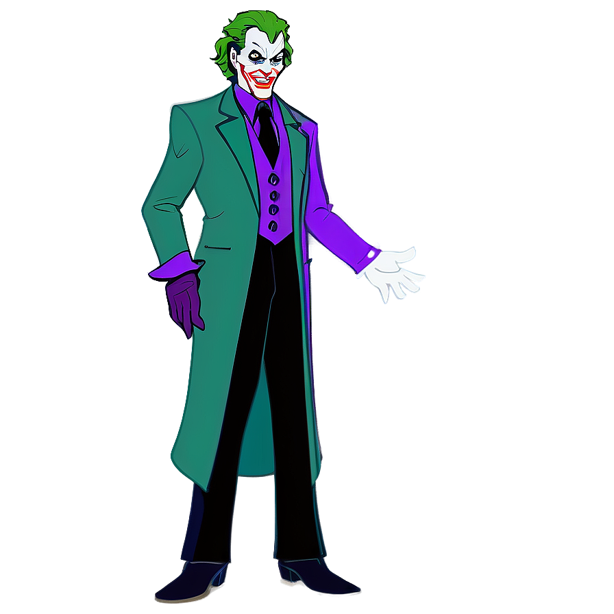 Joker's Animated Series Look Png Wkf20 PNG image