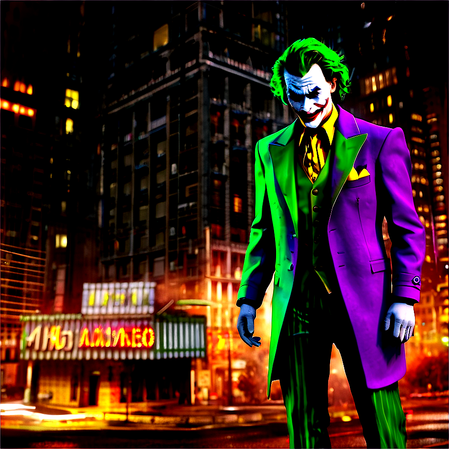 Joker's Chaotic World Png Yxi PNG image