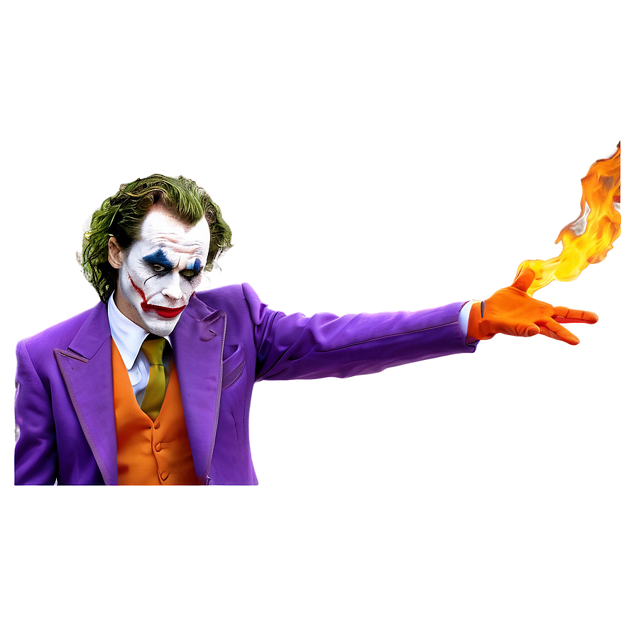 Joker's Fiery Background Png 23 PNG image