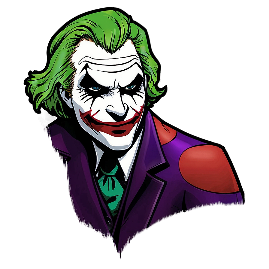 Joker's Malevolent Smile Png Kpc PNG image