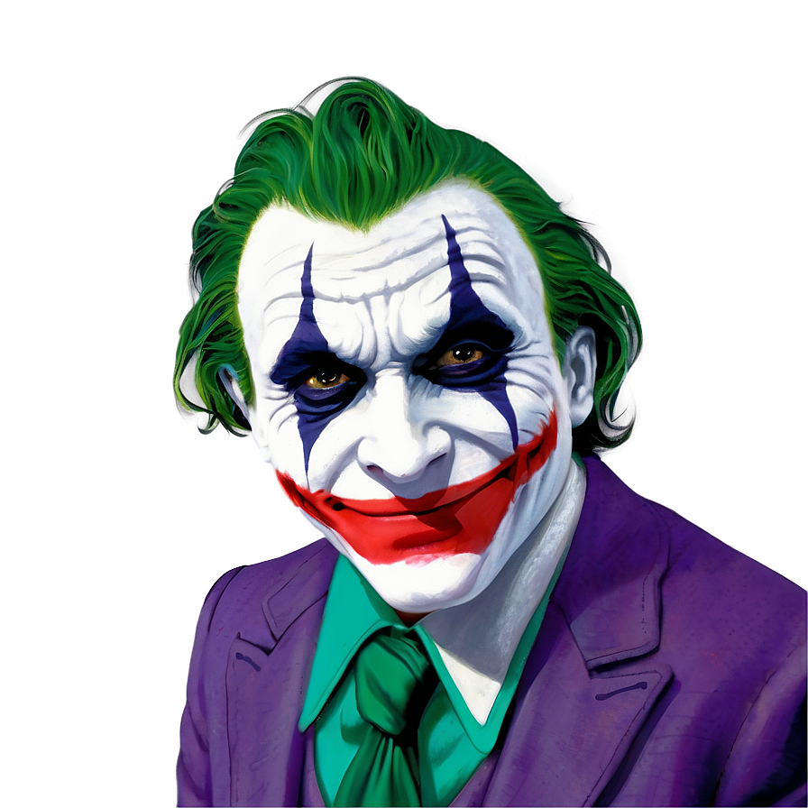 Joker's Unsettling Smile Png 67 PNG image