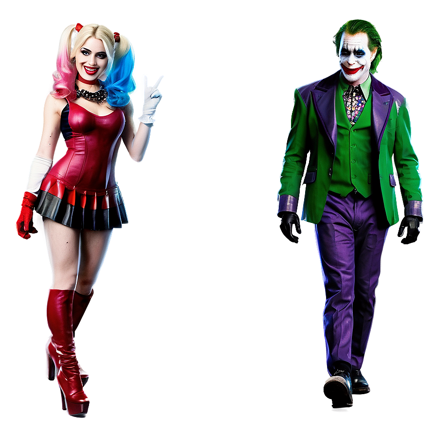 Joker With Harley Quinn Png 23 PNG image