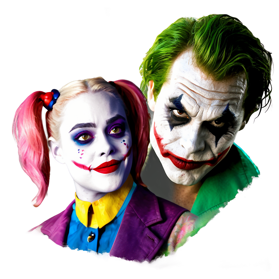 Joker With Harley Quinn Png Lep58 PNG image