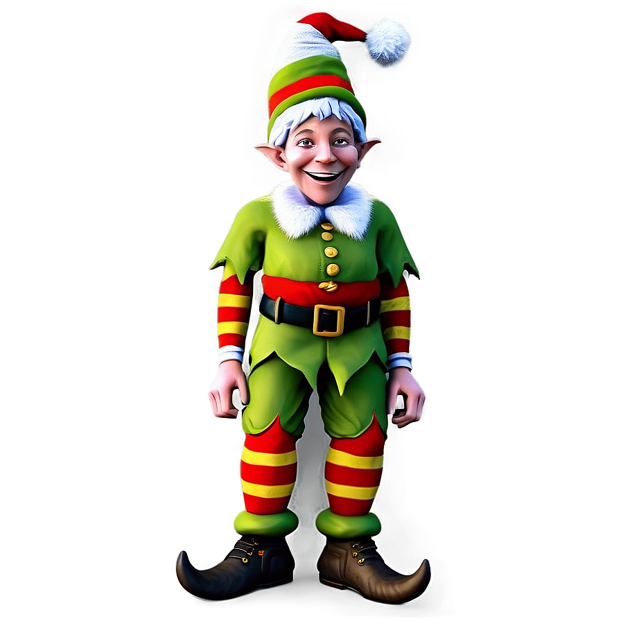 Jolly Christmas Elf Png 06252024 PNG image