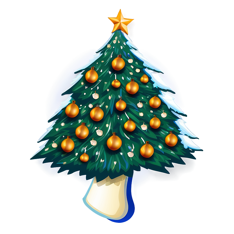 Jolly Christmas Tree Illustration Png Npk48 PNG image