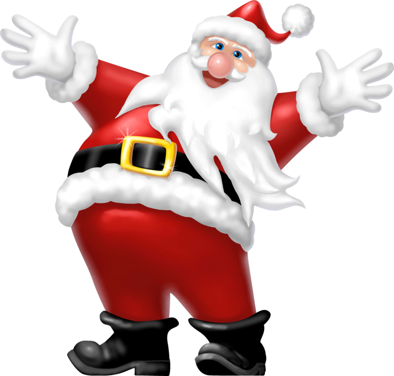 Jolly Santa Claus Celebration PNG image