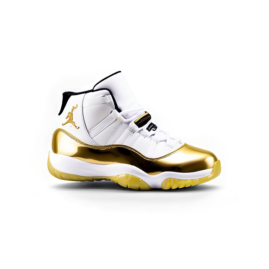 Jordan 11 Metallic Gold Coin Png Ukn93 PNG image