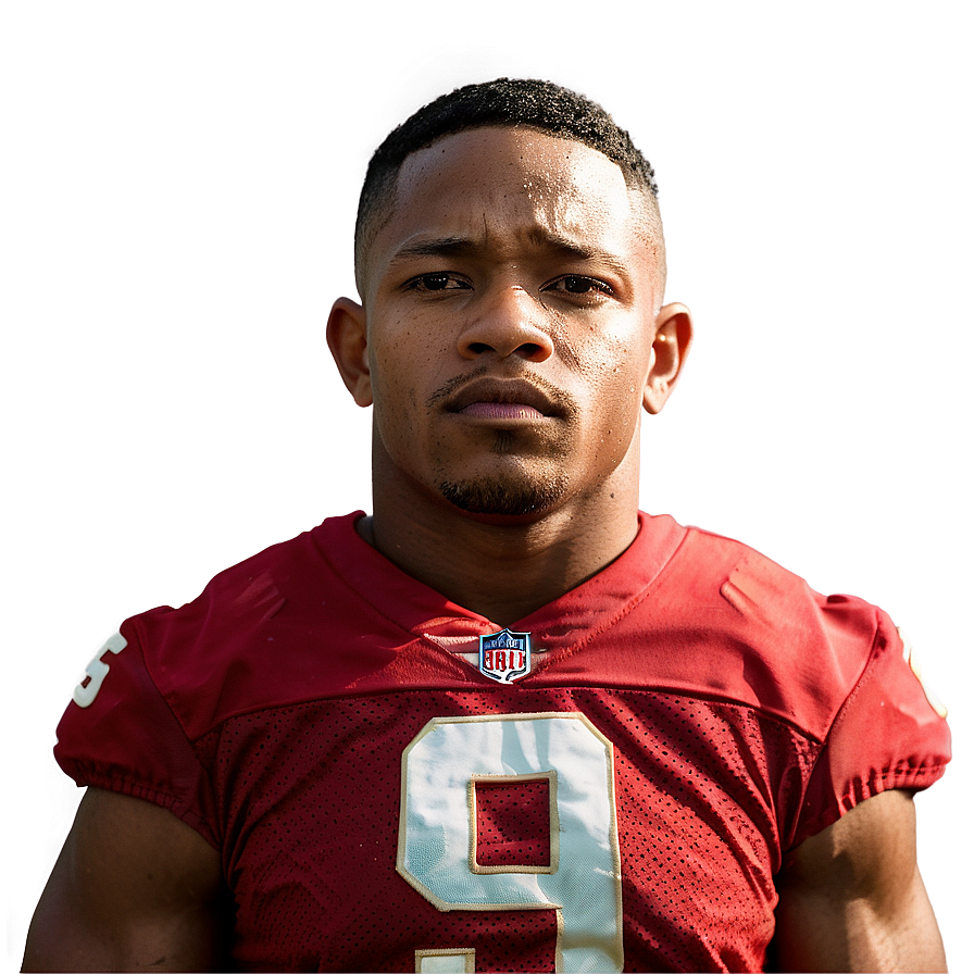 Josh Jacobs Football Portrait PNG image