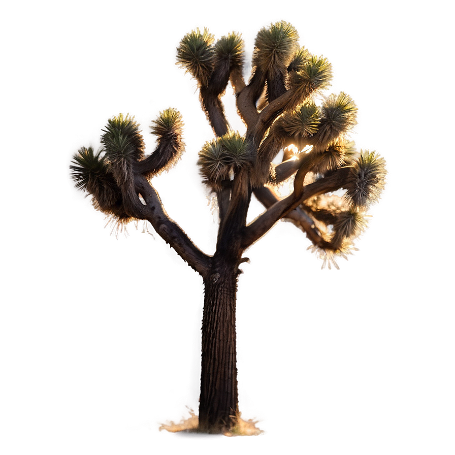 Joshua Tree In Foggy Morning Png Aqk19 PNG image