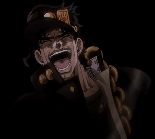 Jotaro Kujo Angry Expression PNG image