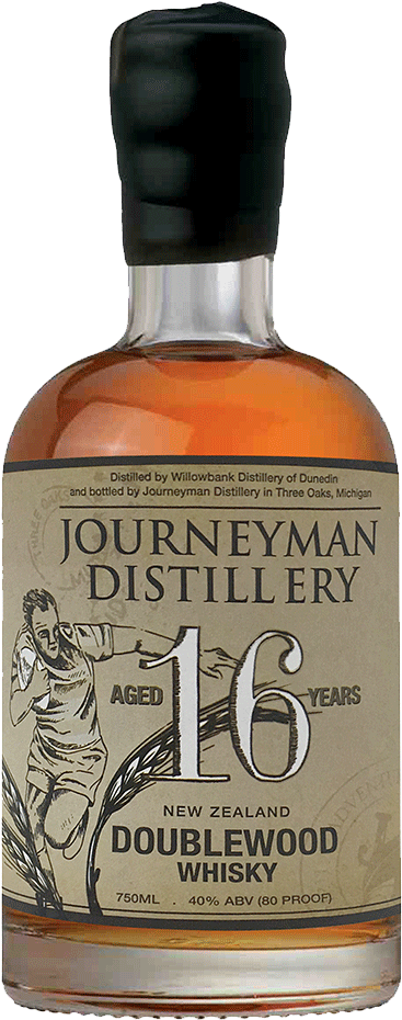 Journeyman Distillery16 Year Old Doublewood Whisky Bottle PNG image