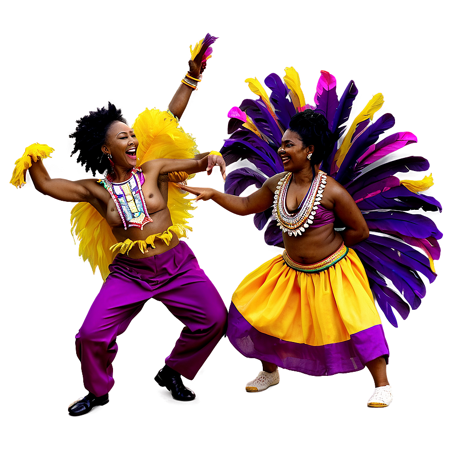 Joyful Carnival Dancers Png 06122024 PNG image