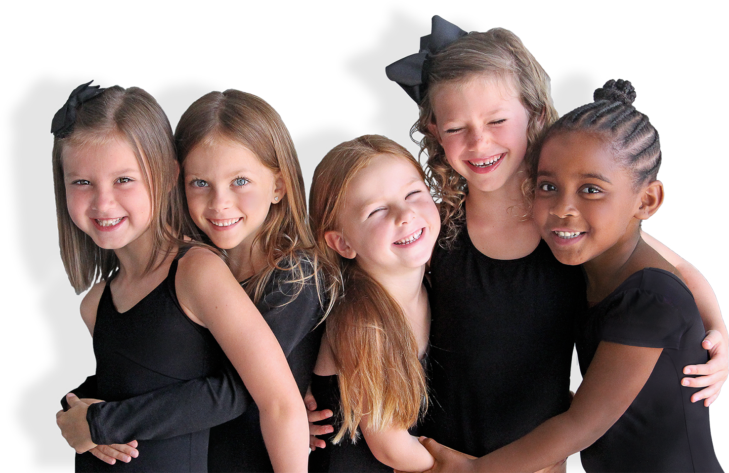 Joyful Children Friendship PNG image