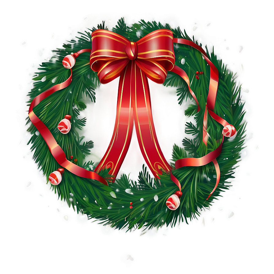 Joyful Happy Holidays Wreath Png 05232024 PNG image