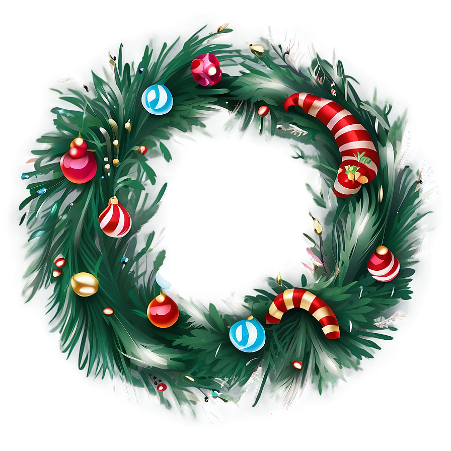 Joyful Happy Holidays Wreath Png Mho46 PNG image