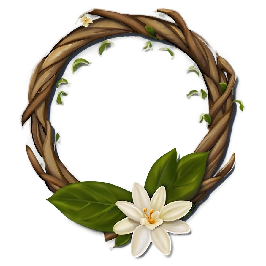 Joyful Jasmine Wreath Png 92 PNG image