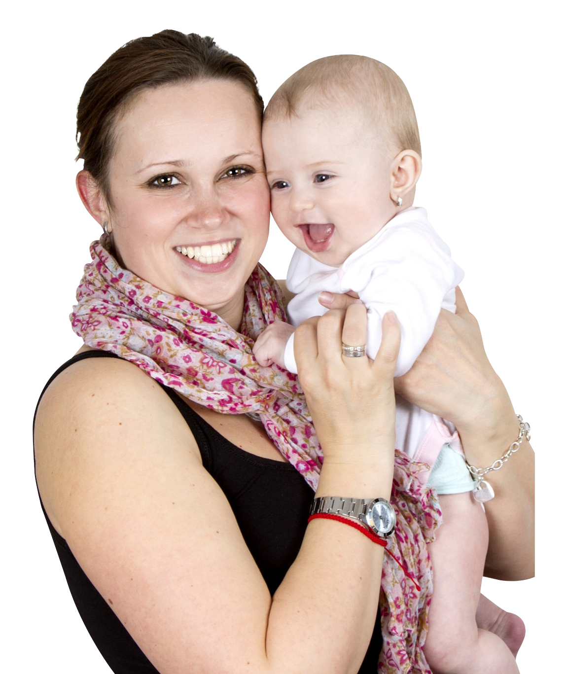 Joyful Motherand Baby Embrace PNG image