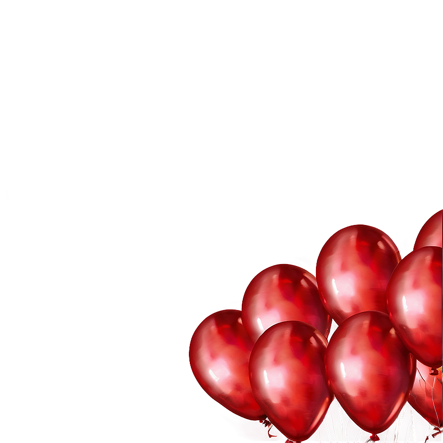 Joyful Red Balloons Png 77 PNG image