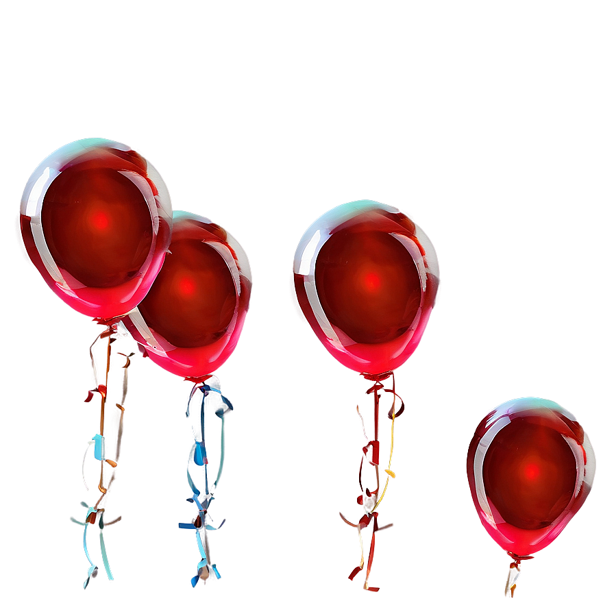 Joyful Red Balloons Png Lvf60 PNG image