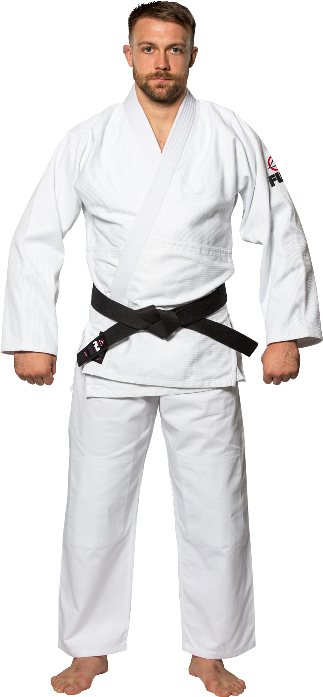 Judo Black Belt Portrait PNG image