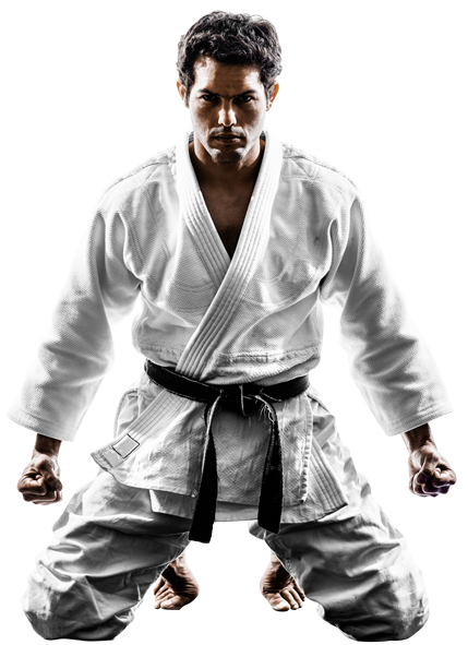 Judo Black Belt Stance PNG image