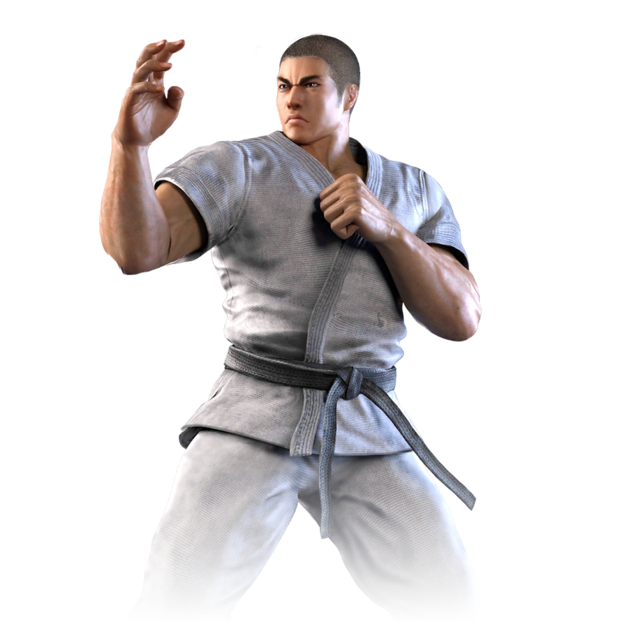 Judo Practitioner Ready Stance PNG image