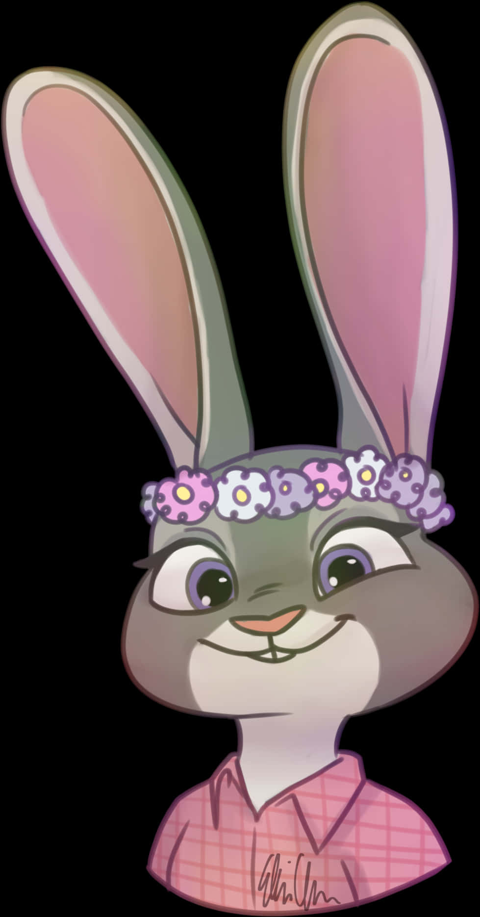 Judy Hopps Floral Headband PNG image