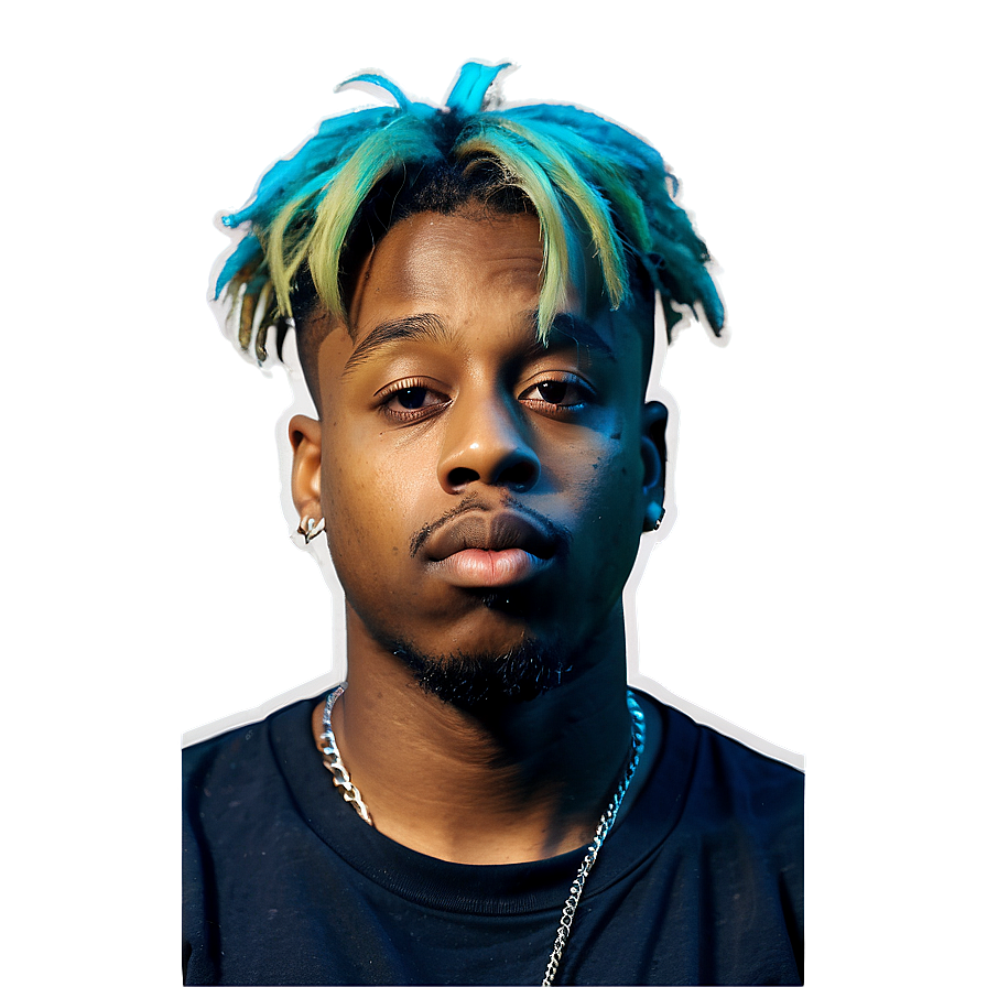 Juice Wrld Colorful Tribute Png Xpr PNG image