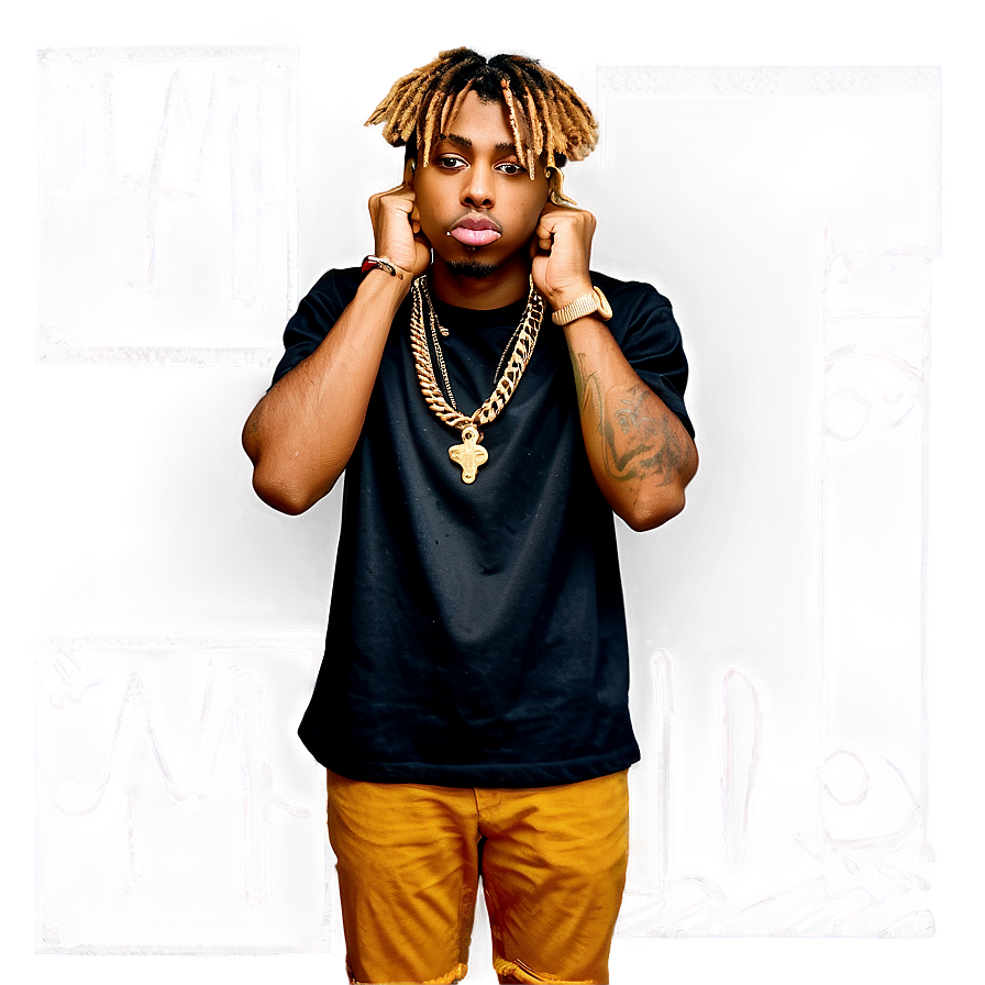 Juice Wrld Cool Stance Png Xsq PNG image