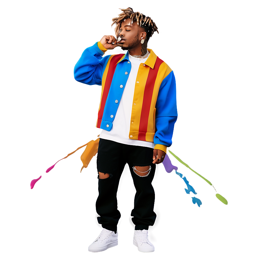 Juice Wrld Iconic Outfit Png 05212024 PNG image