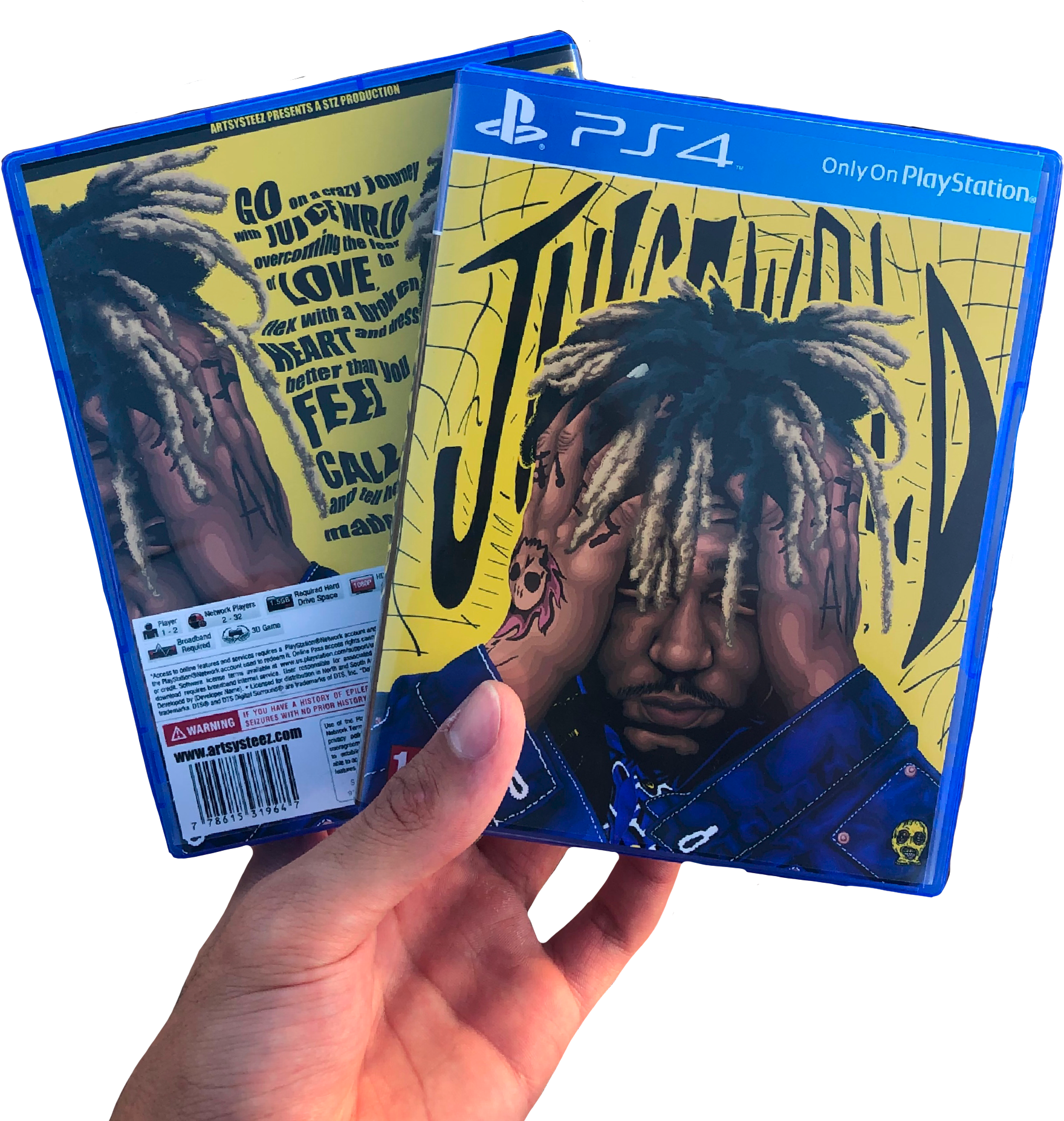 Juice Wrld P S4 Game Cover Art PNG image