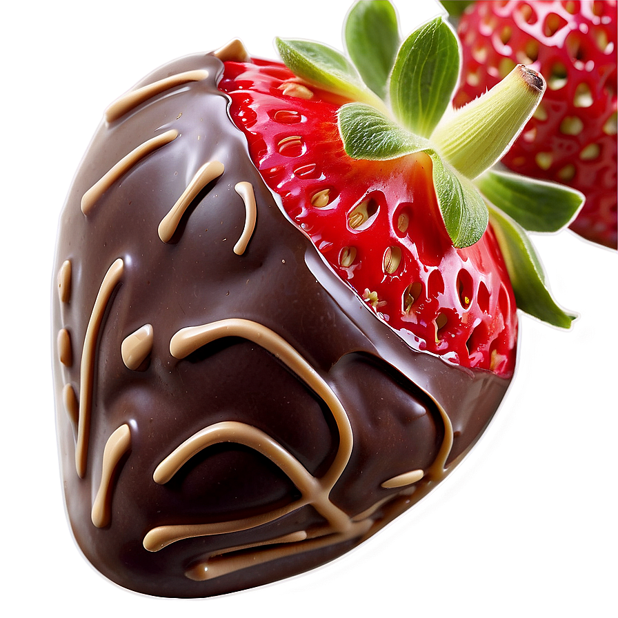 Juicy Chocolate Covered Strawberry Png 06272024 PNG image