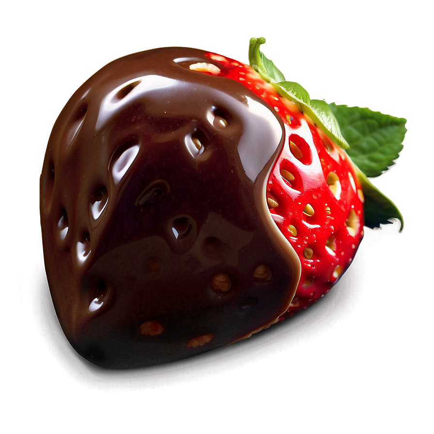 Juicy Chocolate Covered Strawberry Png Qcd1 PNG image