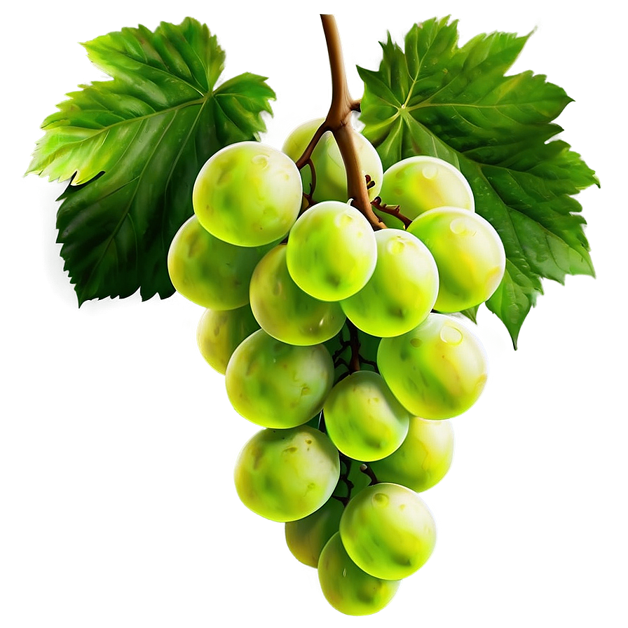 Juicy Green Grapes Bunch Png Smp PNG image