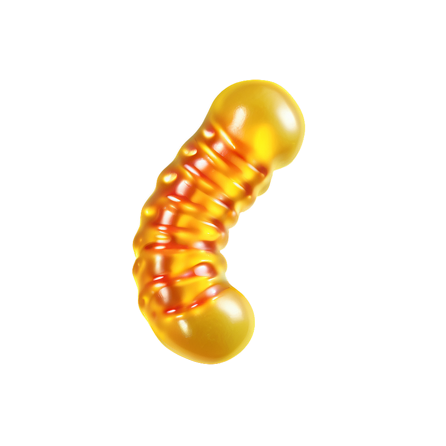 Juicy Gummy Worm Sweet Snack Png 06132024 PNG image