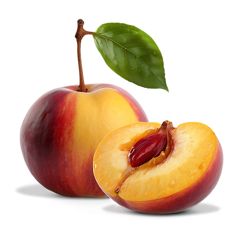 Juicy Nectarine Slice Png 92 PNG image