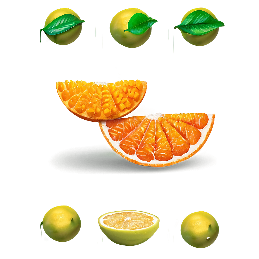 Juicy Tangerine Slice Png 06122024 PNG image